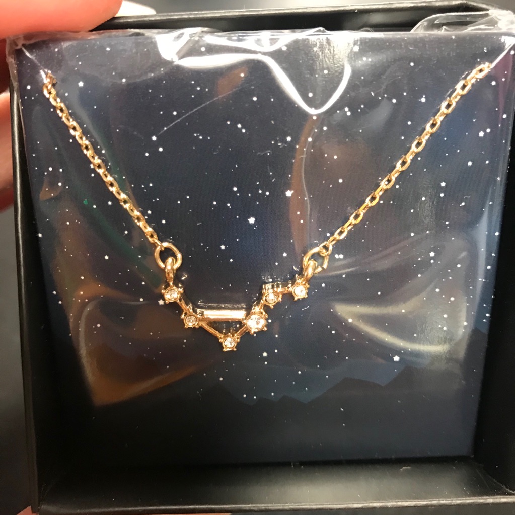 Nwt Avon Cosmic Constellation Necklace Libra